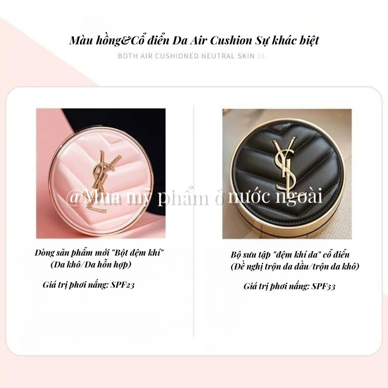 💯Phấn Nước Cushion y.s.l da đen da hồng kiềm dầu mini/ full size，Kem BB & CC