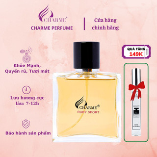 Nước hoa charme ruby sport 50ml, khỏe mạnh, quyến rũ, tươi mát