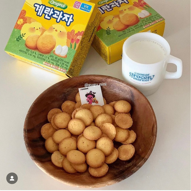 Bánh quy trứng Haitai cho bé từ 1Y ăn dặm Hàn Quốc