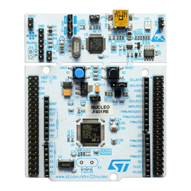 STM32 Nucleo-64 development board with STM32F401RE MCU