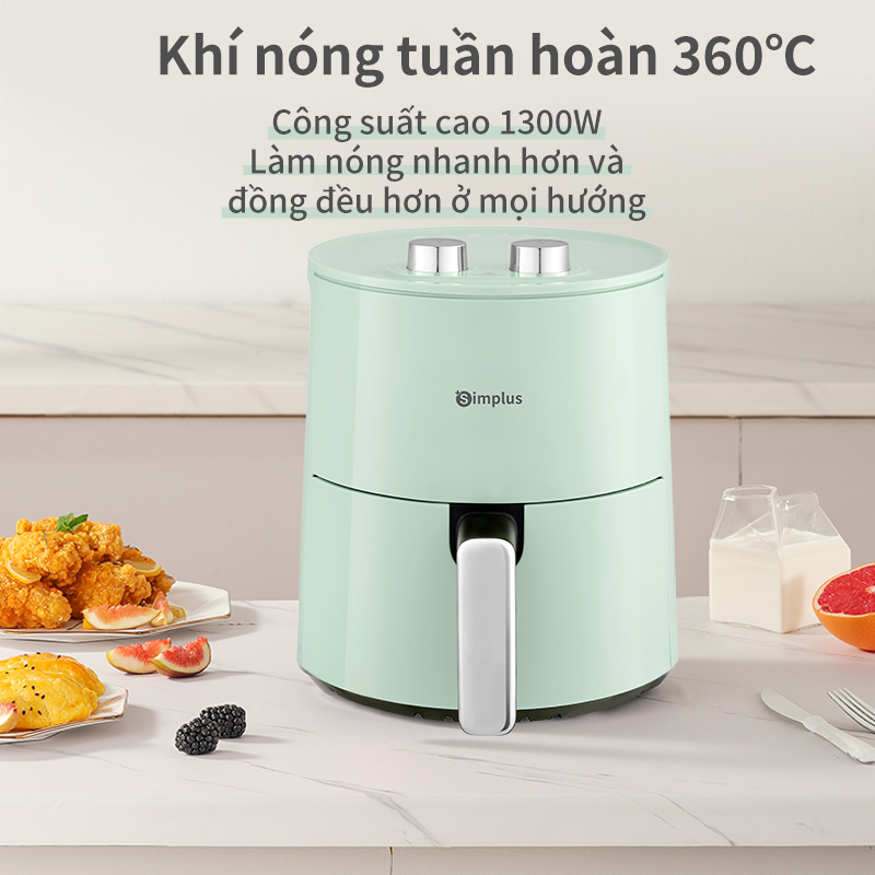 Nồi chiên không dầu Simplus Dung Tích Lớn 4L KQZG007 - Bảo Hành 1 Năm 1 Đổi 1