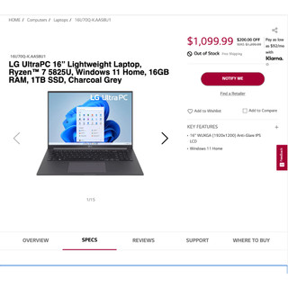Laptop LG gram