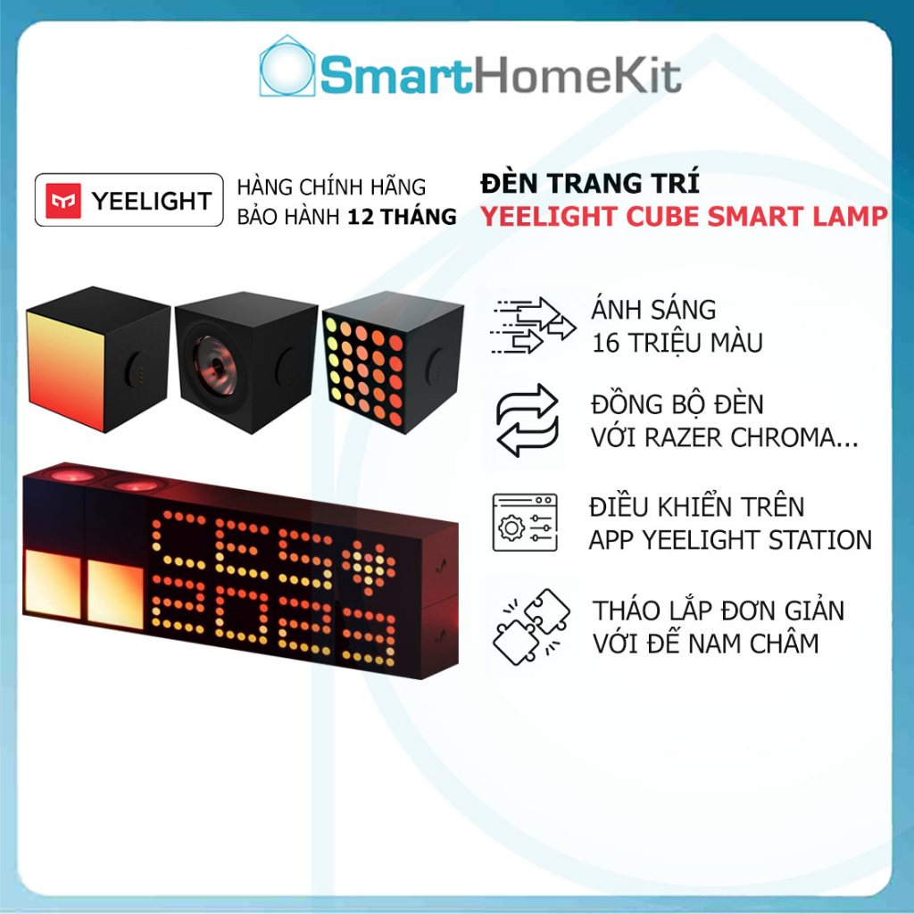 Đèn trang trí đa năng thông minh Yeelight Cube Smart Lamp - Tương thích Matter, Apple Homekit
