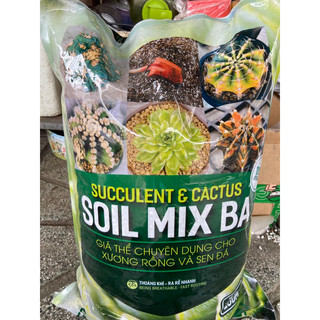 Giá thể trồng sen đá-xương rồng soil mix ba