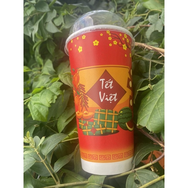 COMBO 100 cái Ly giấy Tết 22oz - 660ml