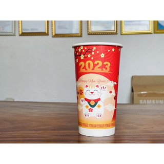 COMBO 100 cái Ly giấy Tết 22oz - 660ml