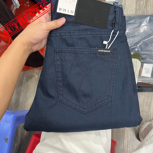 Quần Jean Dáng Suông Hàn Quốc Màu Xanh Lam Chất Mềm Nhẹ