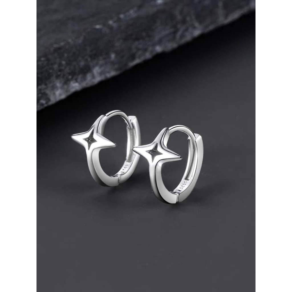 Khuyên tai bấm Nam , Nữ cá tính BẠC TA byDUM