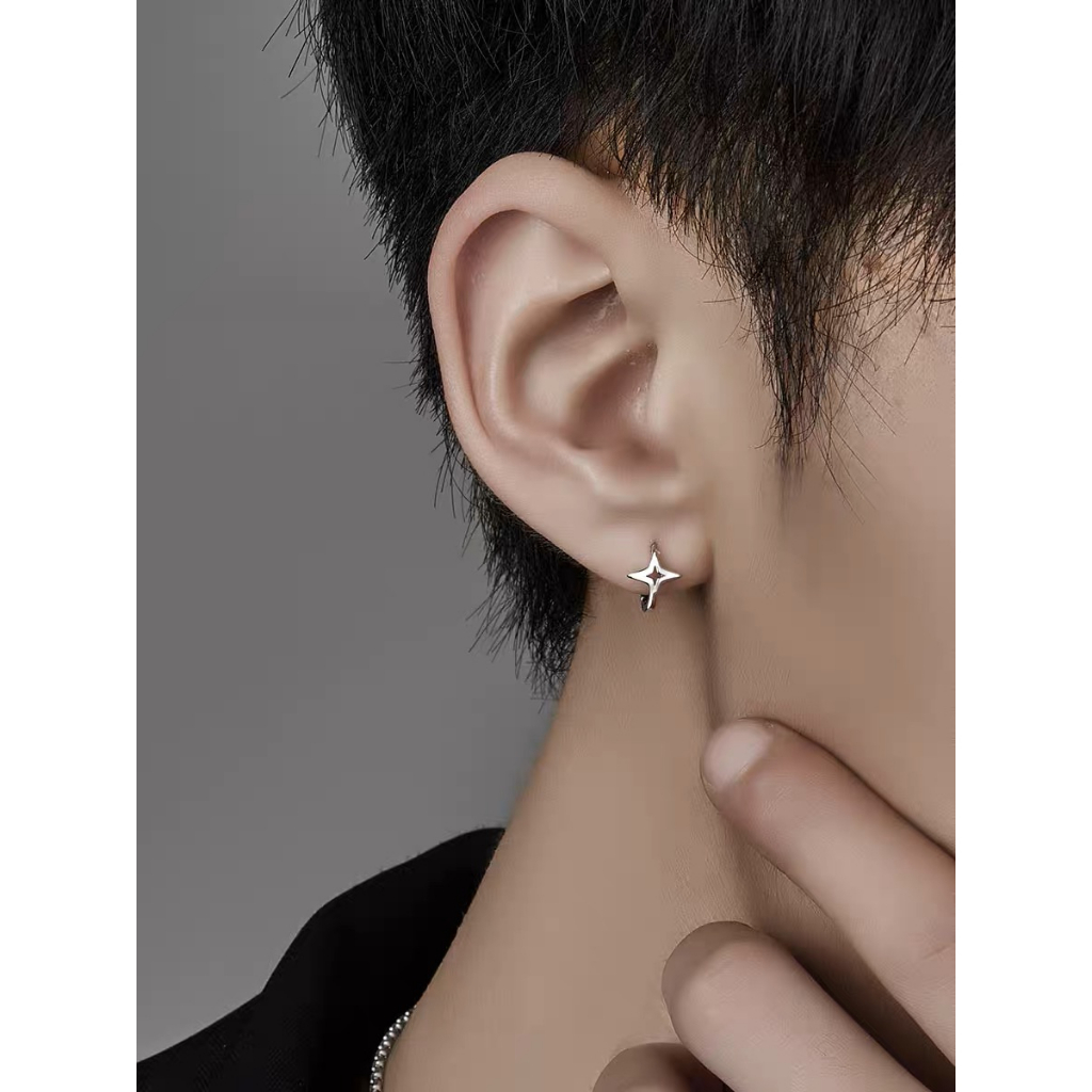 Khuyên tai bấm Nam , Nữ cá tính BẠC TA byDUM