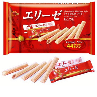 Bánh que Bourbon Elise vị Kem Vanilla hộp 115g và gói 158g nội địa Nhật Bản