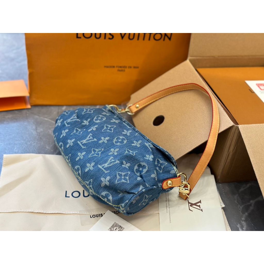 TÚI LV VINTAGE CHẤT VẢI DENIM SZ26