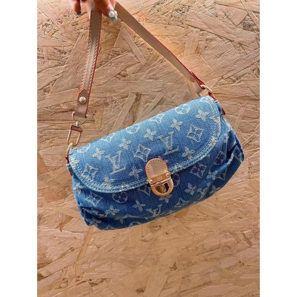 TÚI LV VINTAGE CHẤT VẢI DENIM SZ26