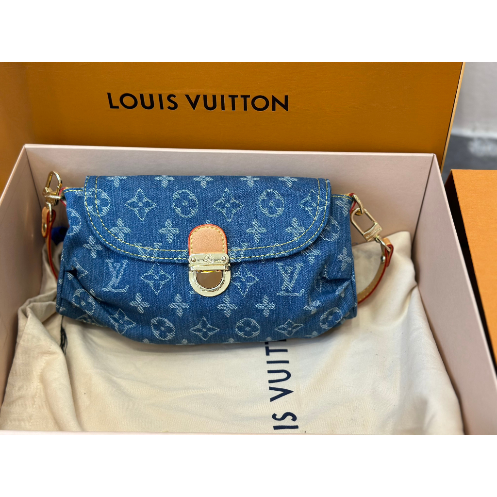 TÚI LV VINTAGE CHẤT VẢI DENIM SZ26