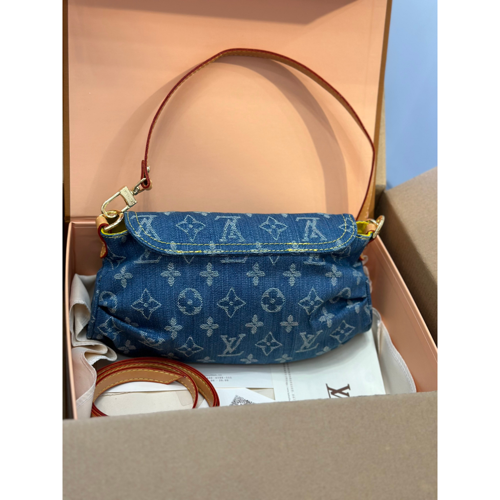 TÚI LV VINTAGE CHẤT VẢI DENIM SZ26