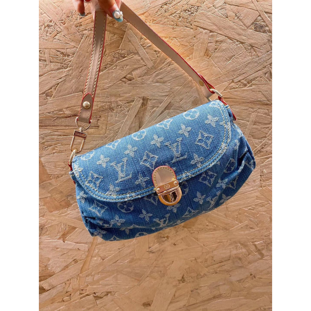 TÚI LV VINTAGE CHẤT VẢI DENIM SZ26