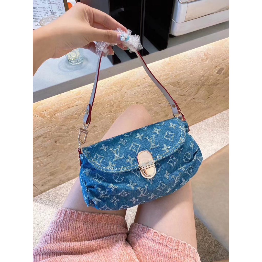 TÚI LV VINTAGE CHẤT VẢI DENIM SZ26