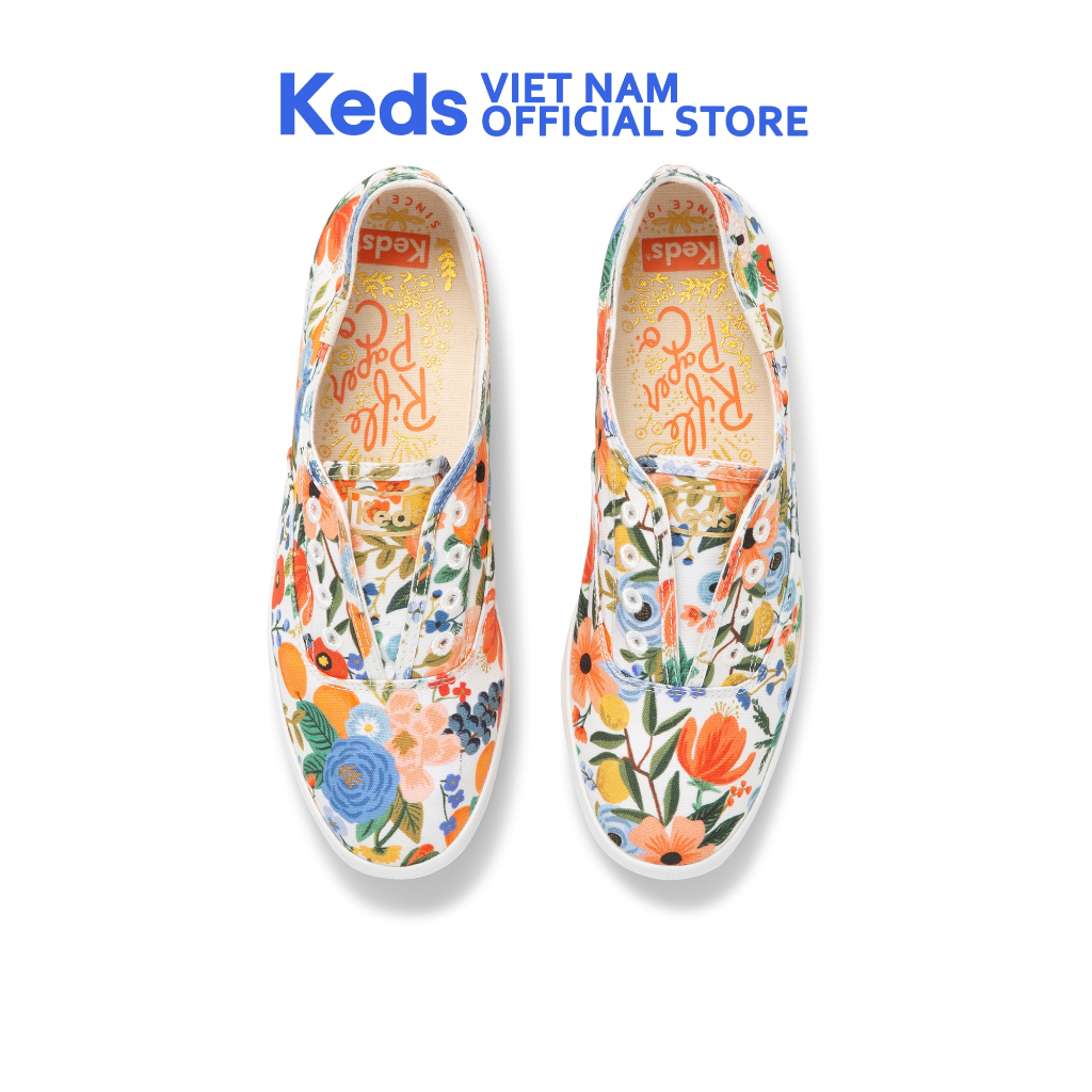 Giày Keds Nữ- Chillax Canvas White Multi- KD066086