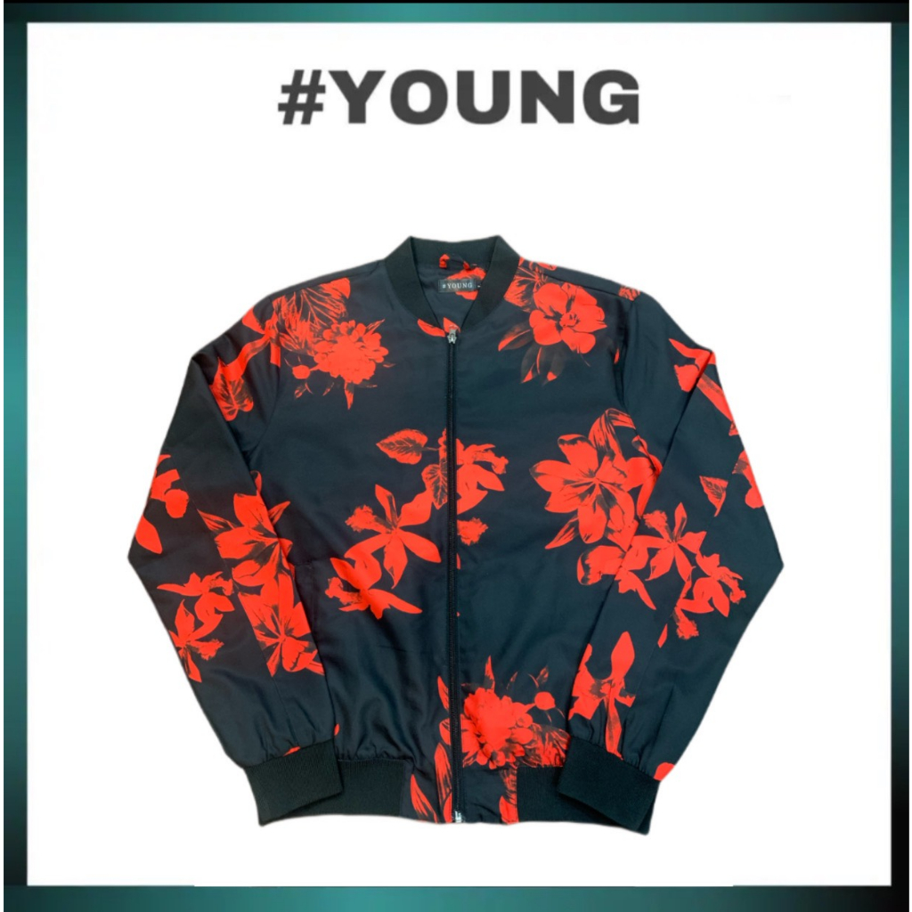 Áo Khoác 2 Lớp - Chất Liệu Vải Chéo - Họa Tiết In Hoa - Thoáng Mát Thời Trang