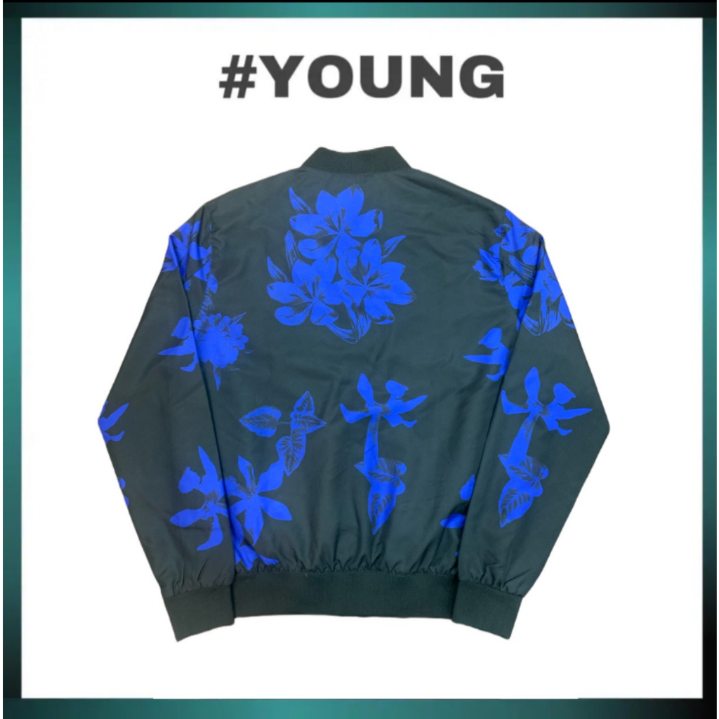 Áo Khoác 2 Lớp - Chất Liệu Vải Chéo - Họa Tiết In Hoa - Thoáng Mát Thời Trang