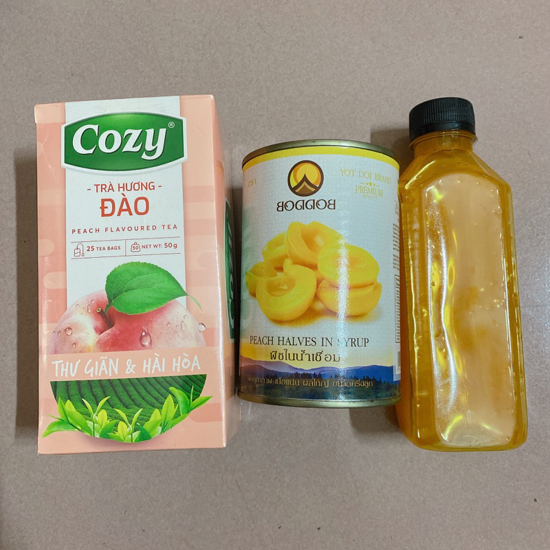 Set Nguyên Liệu Pha Chế Trà Đào Trà Vải 50-60ly