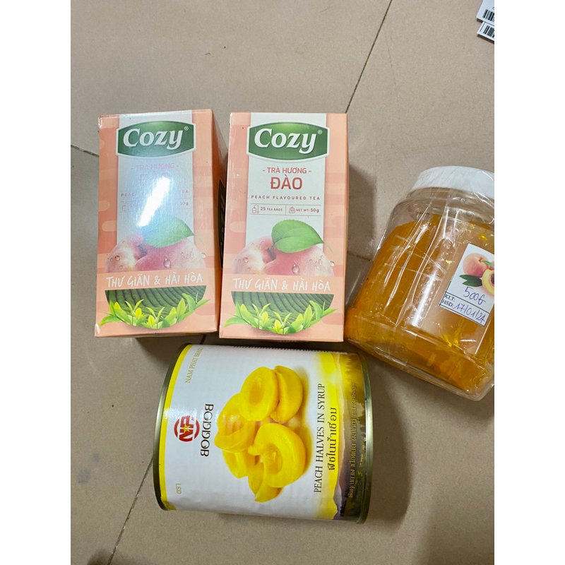 Set Nguyên Liệu Pha Chế Trà Đào Trà Vải 50-60ly