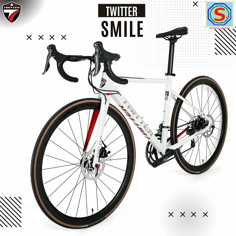 Twitter Road Xe đạp đua Twitter Smile, Khung nhôm 16speed Size: 46 / 48 / 50