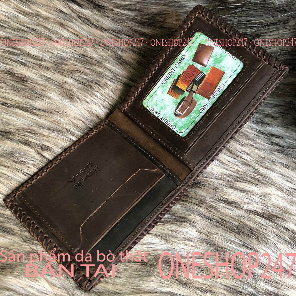 A79V - Bóp nam, ví nam da bò thật 100%, chuẩn đẹp xịn xò