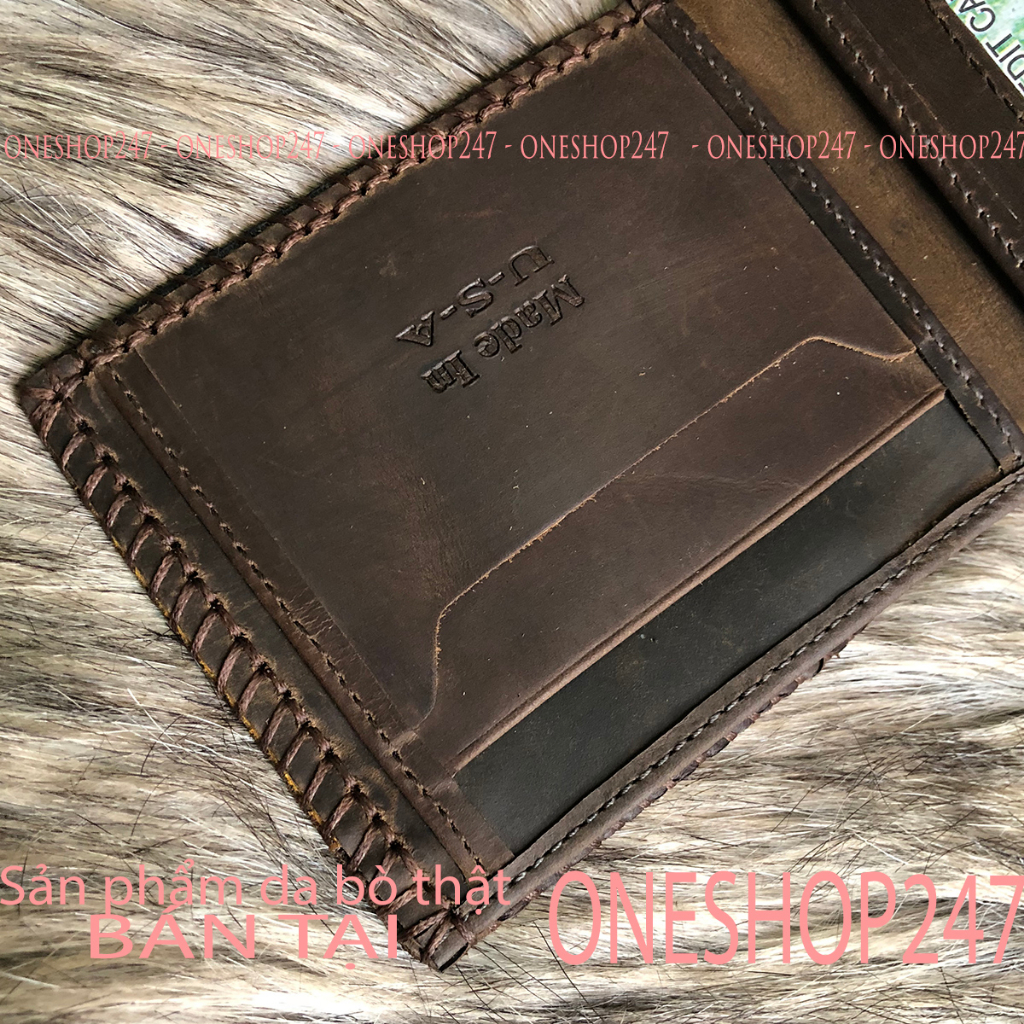 A79V - Bóp nam, ví nam da bò thật 100%, chuẩn đẹp xịn xò