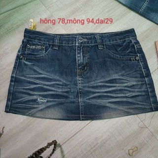 Mini skirt,váy jean ngắn,size L,XL,big size