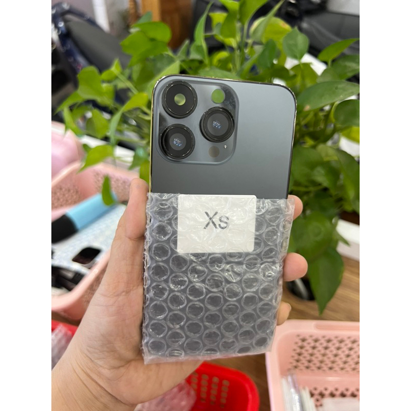 Vỏ  X - XS độ 13-14pro cam to kèm nút flash