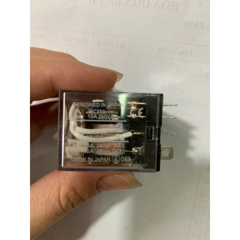 Relay Trung Gian Omron LY4N 14 chân to 10A 220VAC, 110VAC, 24VDC, 12VDC