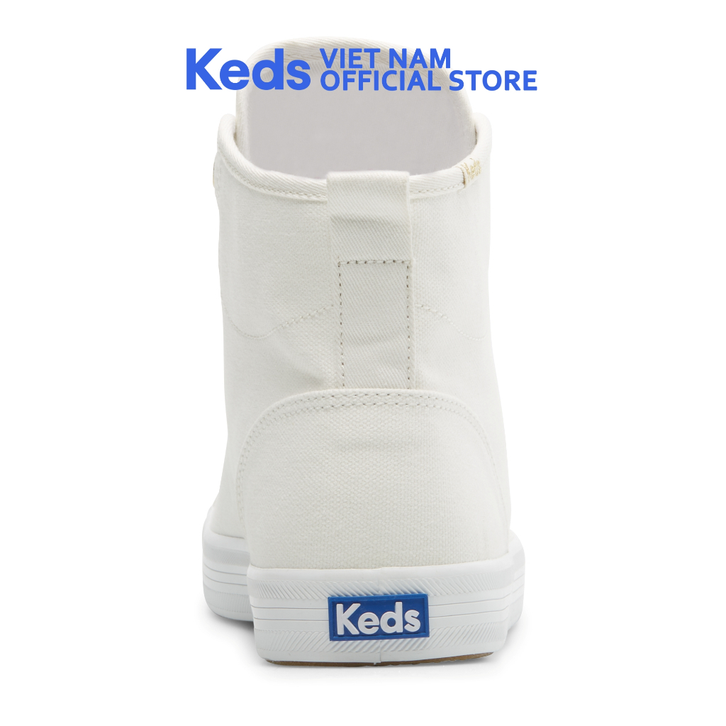 Giày Keds Nữ Cổ Cao - Kickstart High Canvas White - KD067261