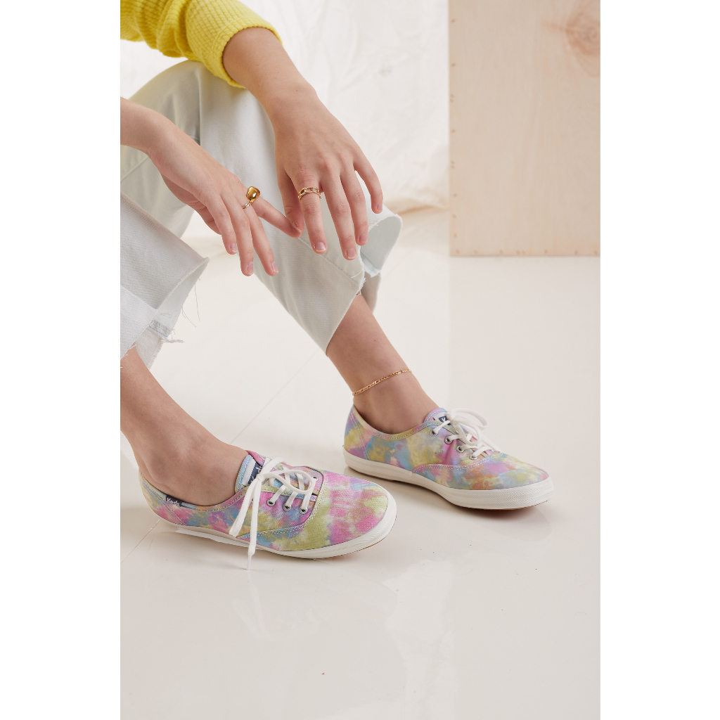 Giày Keds Nữ- Champion Canvas Tie Dye Pink/ Purple- KD065876