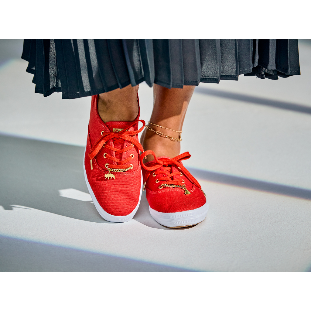 Giày Keds Nữ- Champion Canvas Charms Red- KD066448