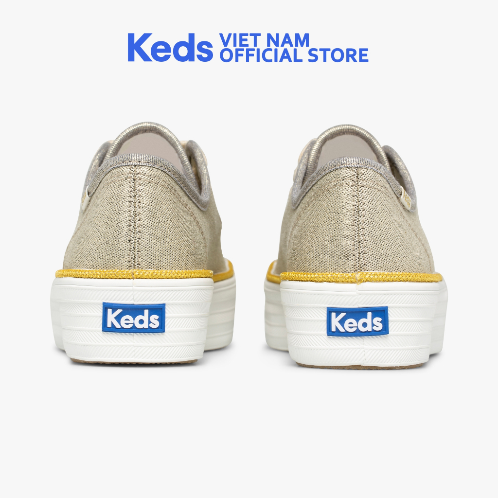 Giày Keds Nữ- Triple Kick Canvas Metallic Gold- KD065993