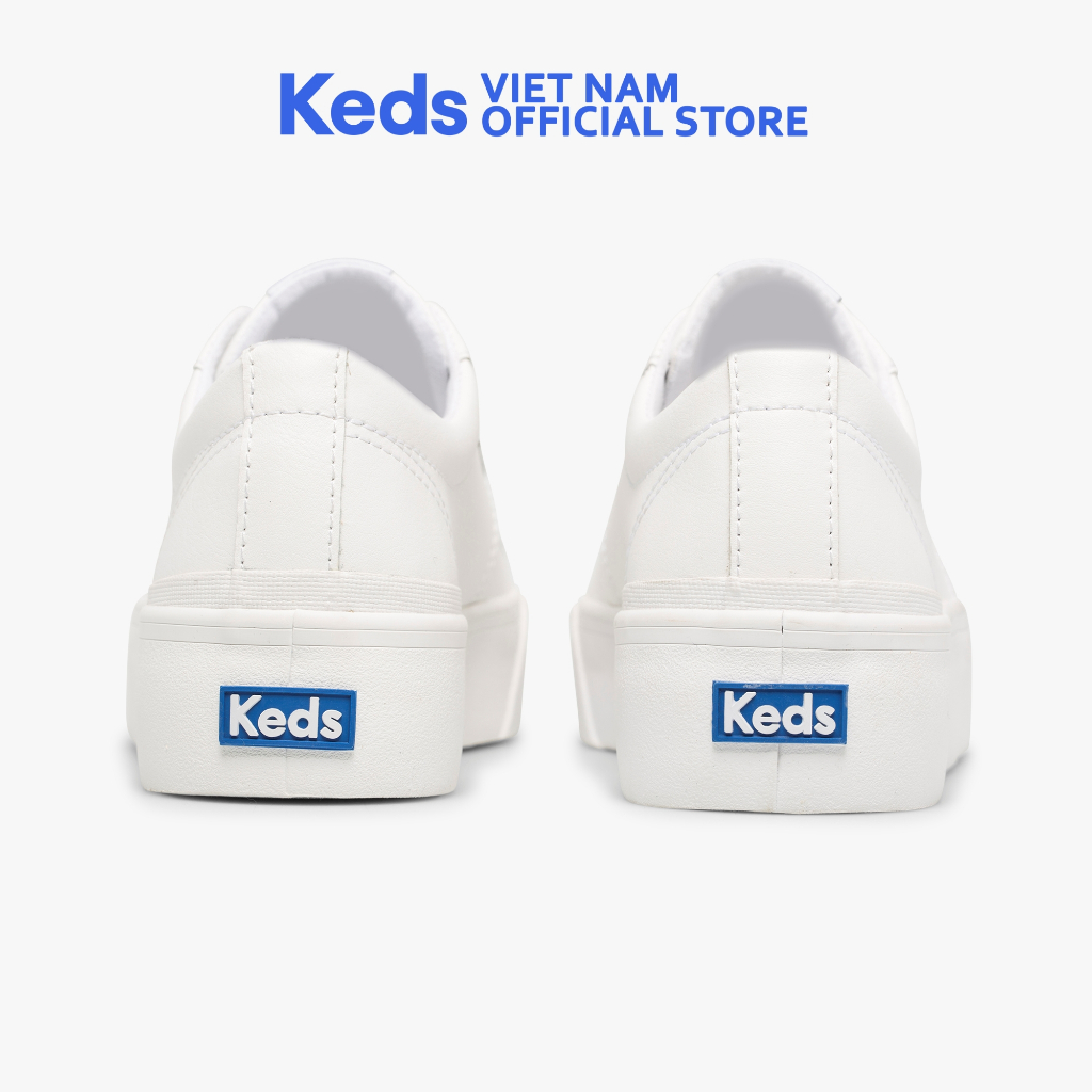 Giày Thể Thao Keds Nữ- Jump Kick Dou Leather White- KD064960