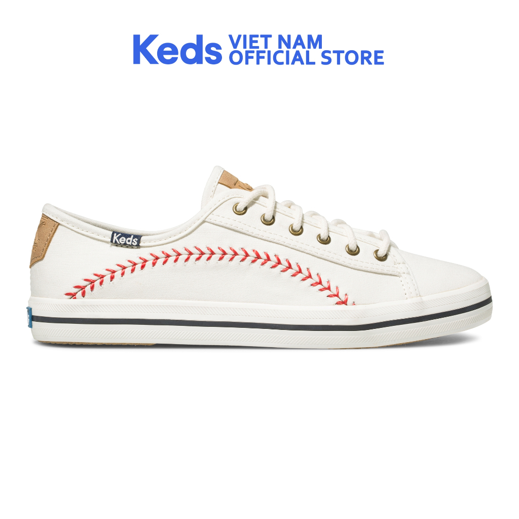 Giày Keds Nữ- Kickstart Canvas Pennant Cream- KD057167