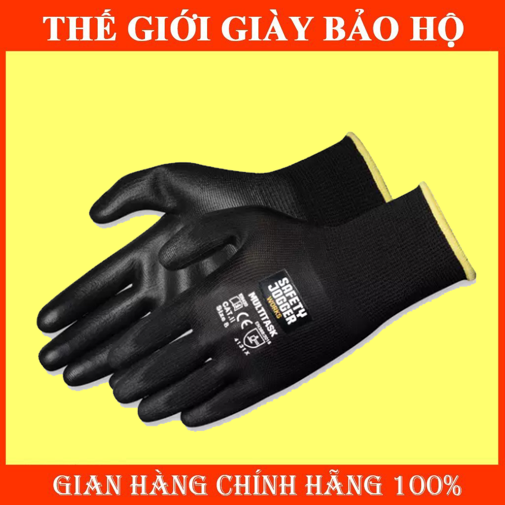 [CHÍNH HÃNG]Găng tay Safety Jogger Multitask Chống Dầu Tốt, Chống Cắt Cấp Độ 1 Chống Trượt