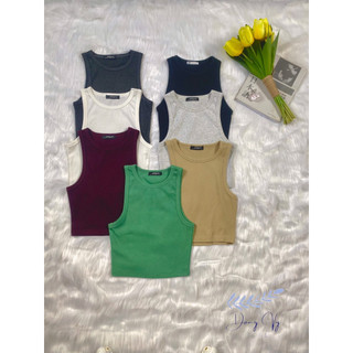Áo ba lỗ nữ basic phong cách mùa hè năng động, áo ba lỗ kiểu dáng croptop vải thun tăm cao cấp đông vy store