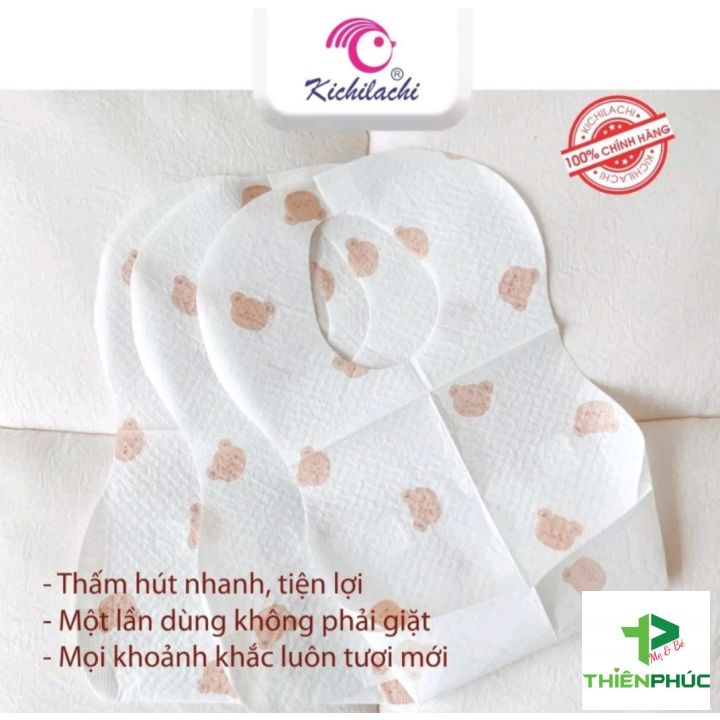 Yếm ăn dặm dùng 1 lần hộp 20 cái