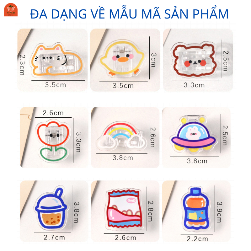 Kẹp giấy tài liệu a4 cute văn phòng phẩm - kẹp giấy tài liệu nhựa trong suốt - 1 cái - giá rẻ - MIYABI STORE