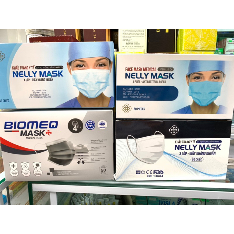 Khẩu Trang 4 Lớp Cao Cấp NELLY MASK ( Hộp 50c)