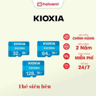 Thẻ nhớ kioxia | itvplus | siêu bền 32/ 64/ 128 gb micro sdhc class 10 uhs-i 100mb/s - bảo hành 5 năm kioxia chính hãng