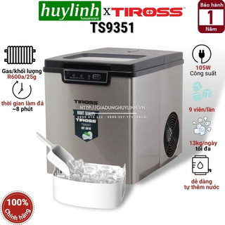 Máy làm đá viên tiross ts9351 - 13kg/24h