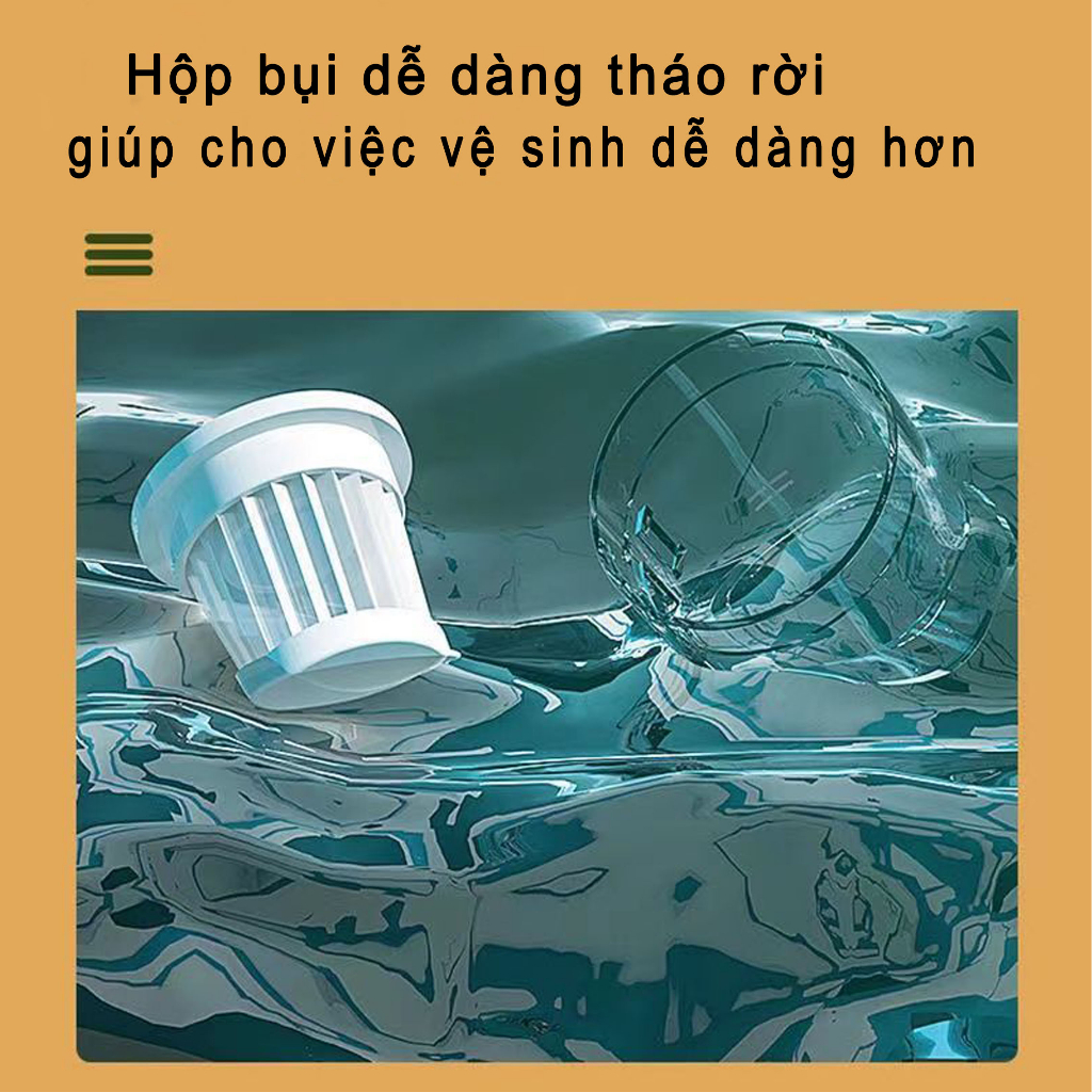 Máy hút bụi nệm, máy hút bụi cầm tay mini UV tiệt trùng sofa, giường,