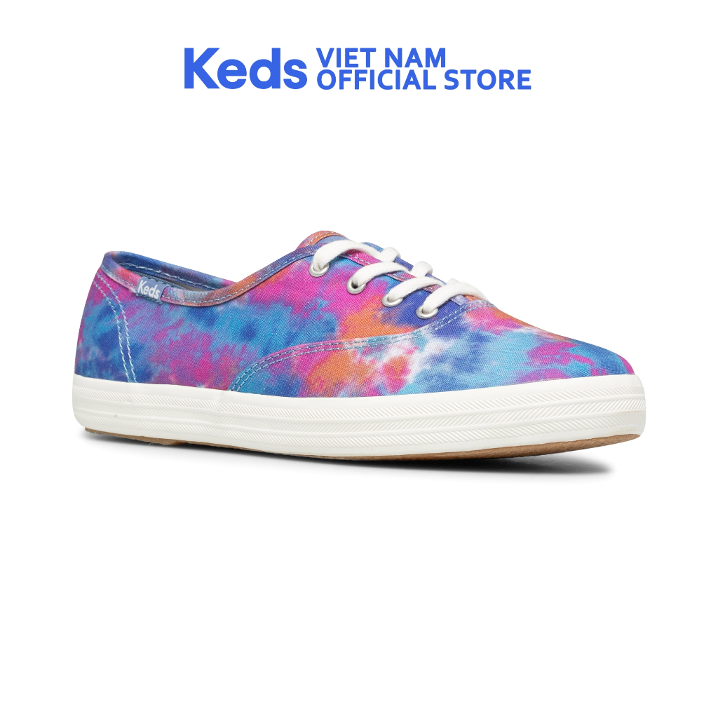 Giày Keds Nữ- Champion Canvas Tie Dye Blue/ Pink- KD065877