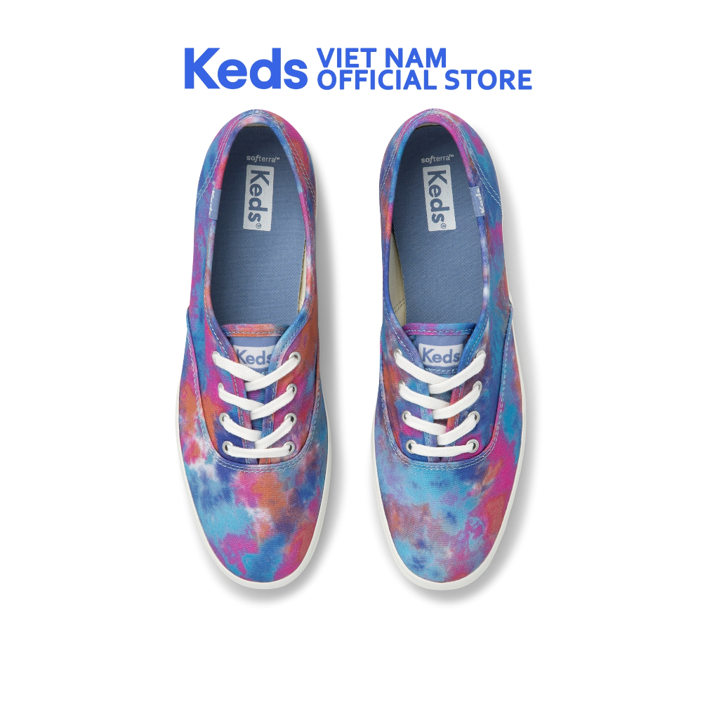 Giày Keds Nữ- Champion Canvas Tie Dye Blue/ Pink- KD065877