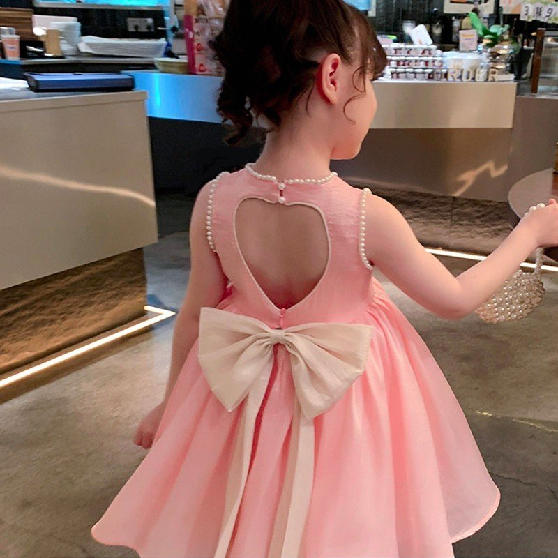[Mã FADEP2212 giảm 10k đơn từ 99k] Đầm váy công chúa cho bé gái Tutupetti nơ lưng không tay xinh xắn đáng yêu