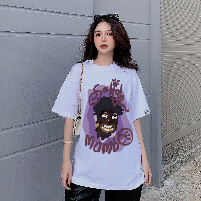 Áo Thun lạnh Nam Nữ mã TN243 Phông SOHIGH MAMA Tay Lỡ Form Rộng vải cotton phong cách