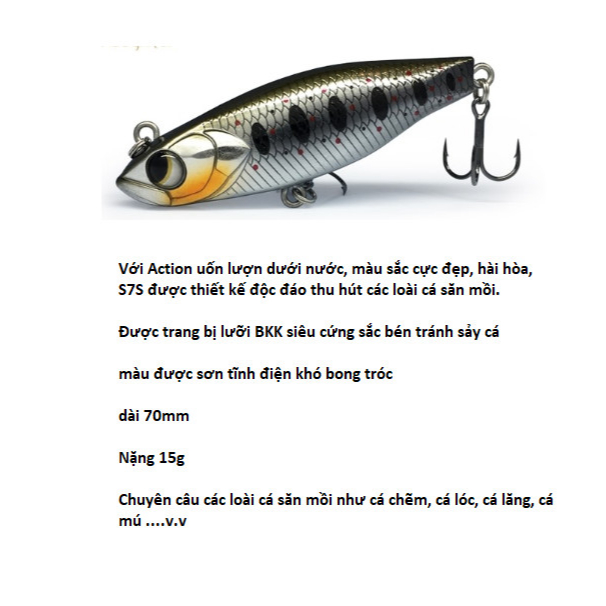 Mồi câu cá chẽm Lurefans S7S Hita Lure